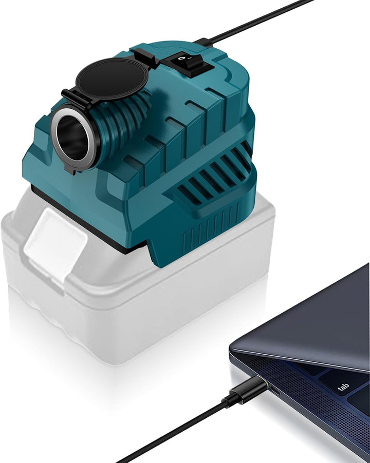 Step Down Konverter für Makita 18V auf12V Abwärtswandler Power Wheel Batterie Adapter,USB Type-C Lad