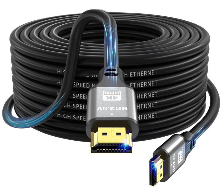 jojobnj 4K HDMI Kabel 15m, High Speed HDMI 2.0 Kabel 4K@60Hz 18Gbps, Ultra HD, Ethernet Audio Return