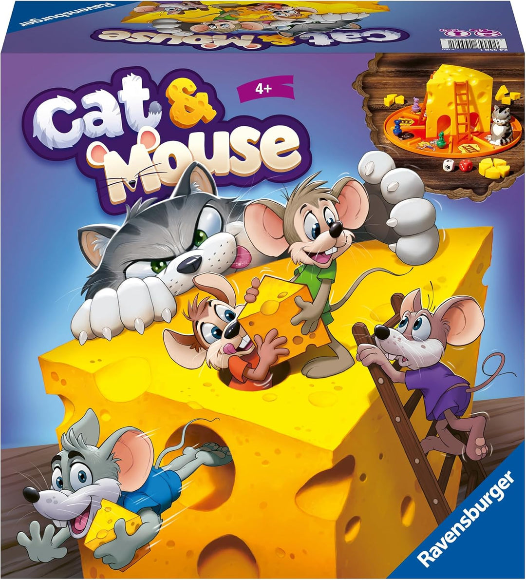 Ravensburger Katzen- und Maus-Brettspiele für Kinder ab 4 Jahren – 2 bis 4 Spieler – Kindergeschenke