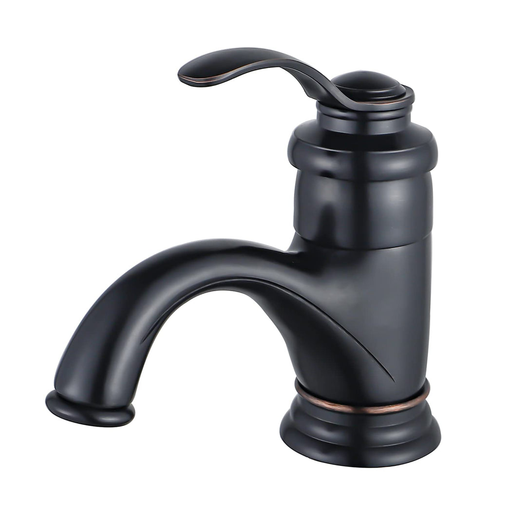 BOAOTX Wasserhahn Bad Schwarz Retro, Waschtischarmatur Antik, Armatur Waschbecken Nostalgie, Badarma