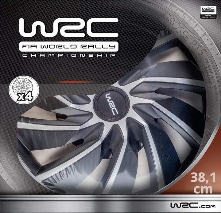 WRC 007598 – 4 Radkappen 15 Zoll, Turbo zweifarbig 15 pouces, 15 pouces