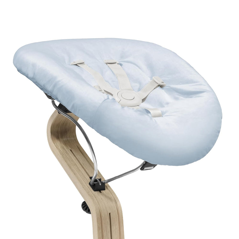 Stokke Nomi Newborn Set, Black/Grey Blue - Mit 5-Punkt-Sicherheitsgurt und wendbarem, waschbarem Tex