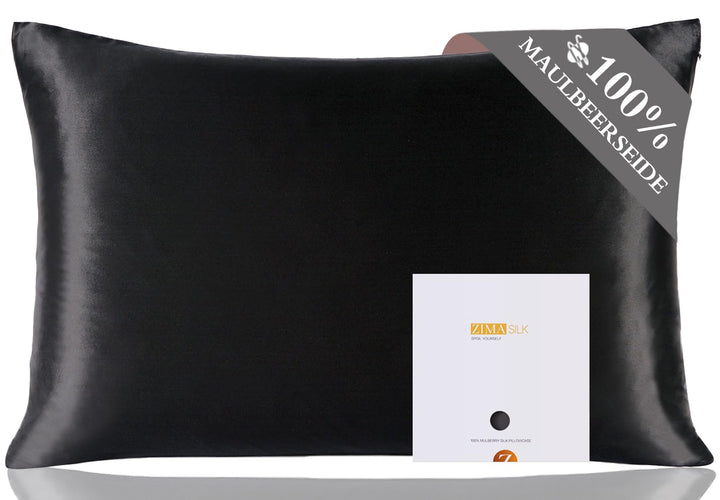 ZIMASILK Kissenbezug aus 100% Seide für Haare und Haut. Doppelseitige 19 Momme Reine Maulbeerseide K