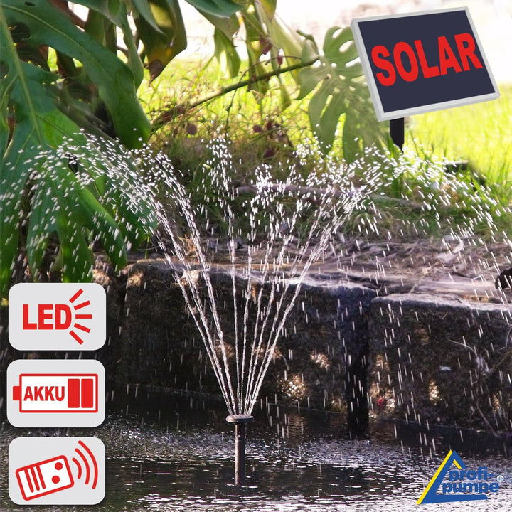 Amur SOLAR TEICHPUMPE Oasis 501R Solar-Teichpumpen-Set für Garten und TEICH SPRINGBRUNNEN