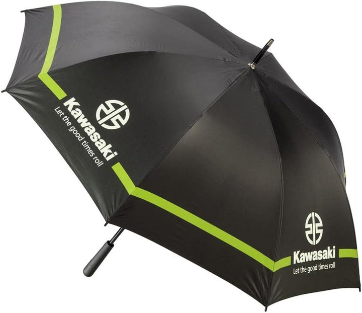 Kawasaki Rivermark Regenschirm gross UMBRELLA schwarz grün