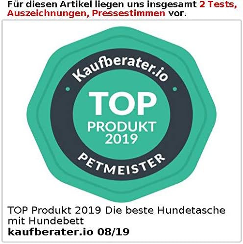 Hundetasche: Hand- & Auto-Transporttasche für Haustiere bis 8 kg, 45 x 28 x 22 cm (Katzentasche, Hun