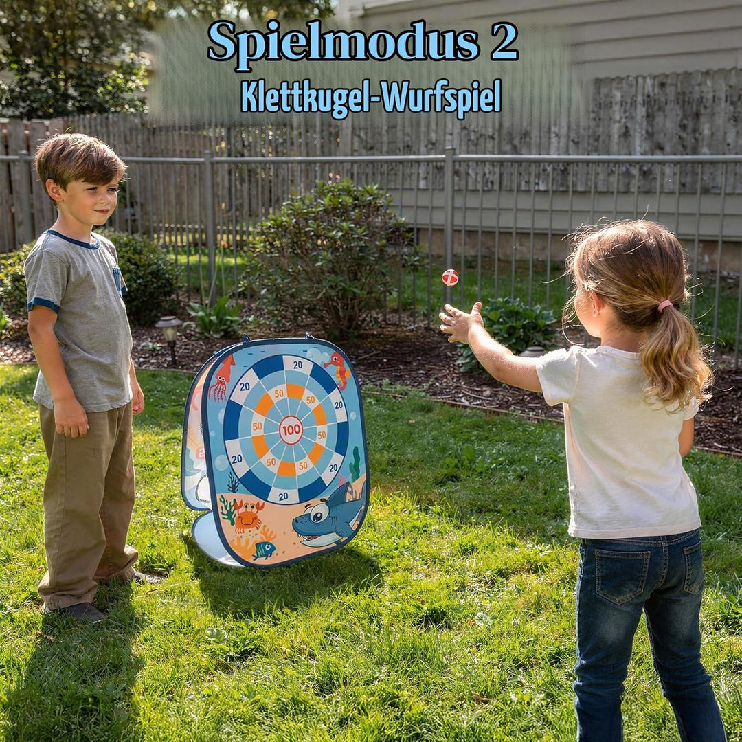 Wurfspiel Dartscheibe für Kinder, Spiele für Kinder ab 3, 3 in 1 Sitzsack Wurfspiel Geburtstagsgesch