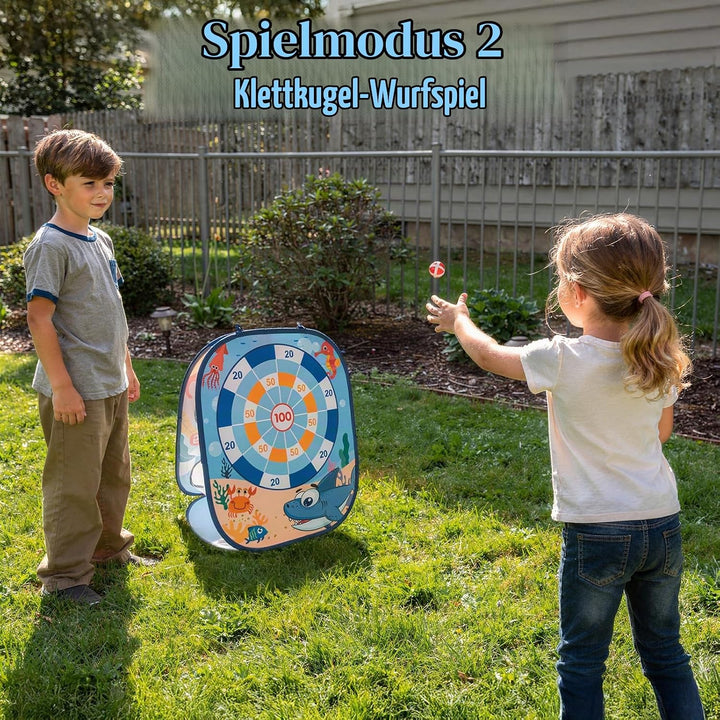 Wurfspiel Dartscheibe für Kinder, Spiele für Kinder ab 3, 3 in 1 Sitzsack Wurfspiel Geburtstagsgesch
