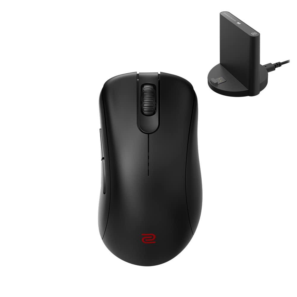 BenQ - Zowie EC3-CW Kabellose Ergonomische Esports Gaming Maus, Verbesserter Empfänger, Mausrad mit