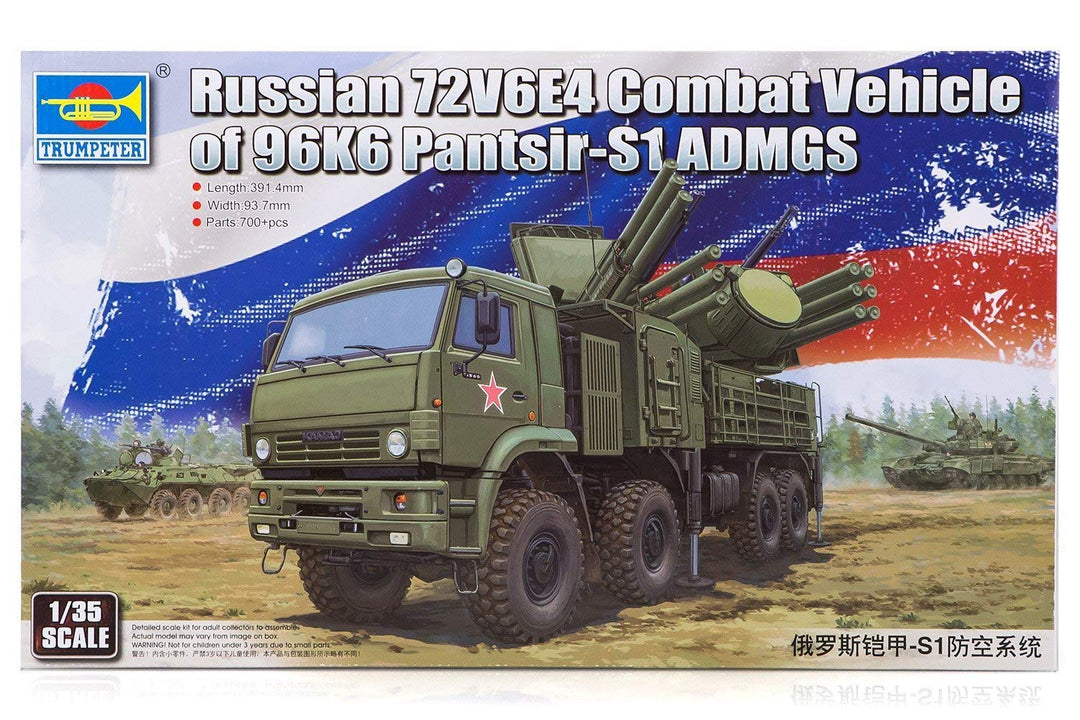 Trumpeter 01061 - Russian 72V6E4 Combat Unit of 96K6 Pantsir S1 Admgs with Rlm Soc S-Band Radar - Ma