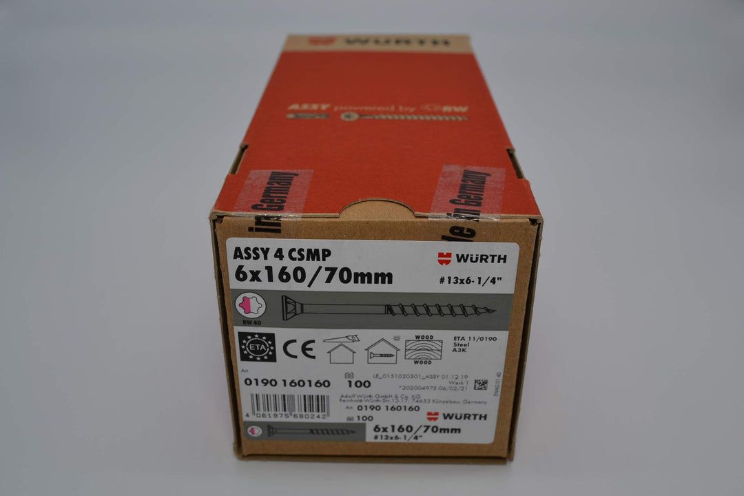 ASSY 4 CSMP Stahl verzinkt TG Senkfrästasche RW, SHR-SEKPF-FRT-HO-RW20-(A3K)-6X160/70