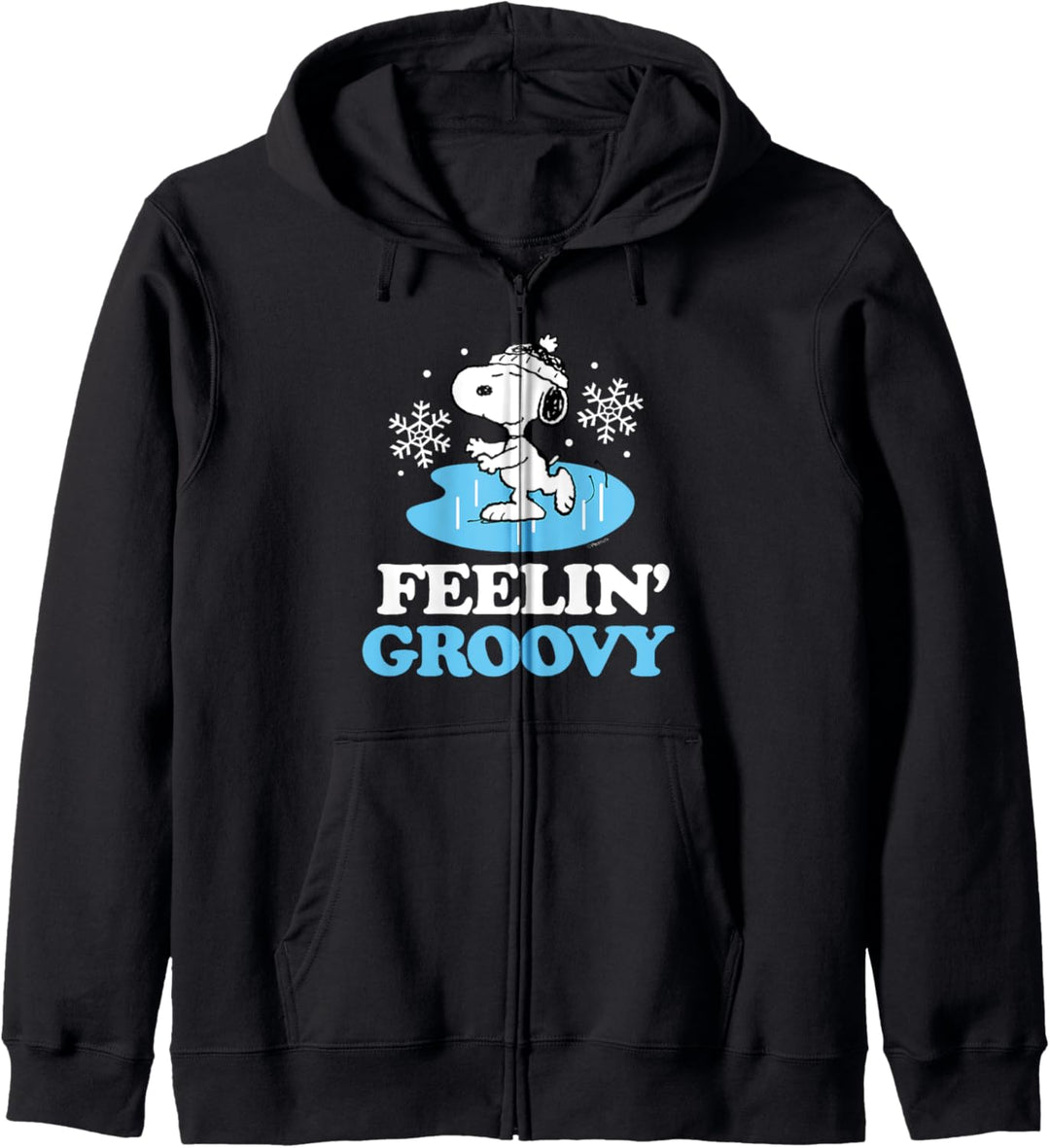 Peanuts Snoopy Schlittschuh und Feelin' Groovy Kapuzenjacke