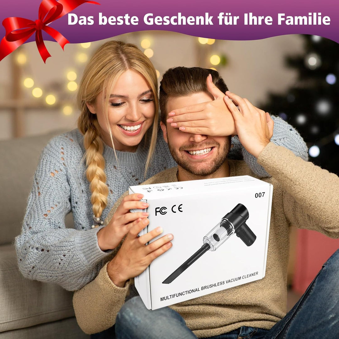 Handstaubsauger Akku Kabellos 9000Pa Mini Staubsauger Auto Wiederaufladbar mit 120W/12V High Power,S