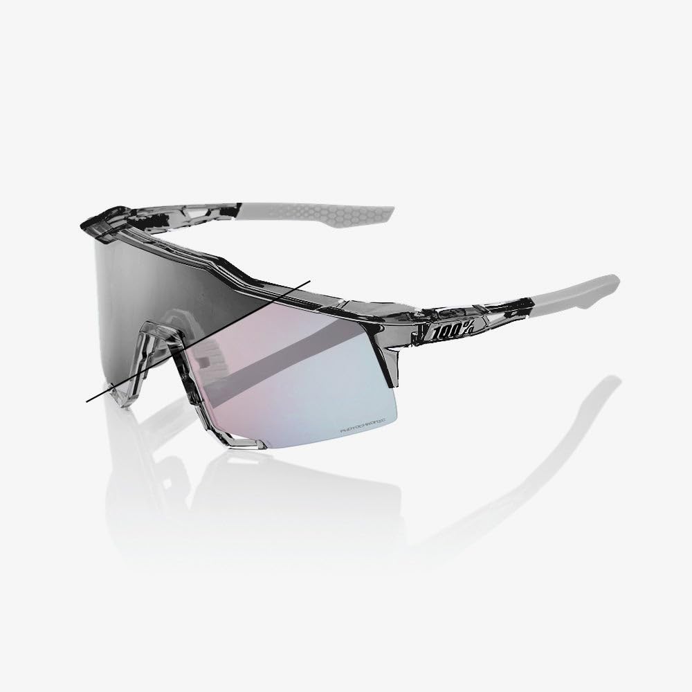 100% Unisex Speedcraft Sonnenbrille Einheitsgrösse Poliertes Durchscheinendes Grau, Einheitsgrösse P