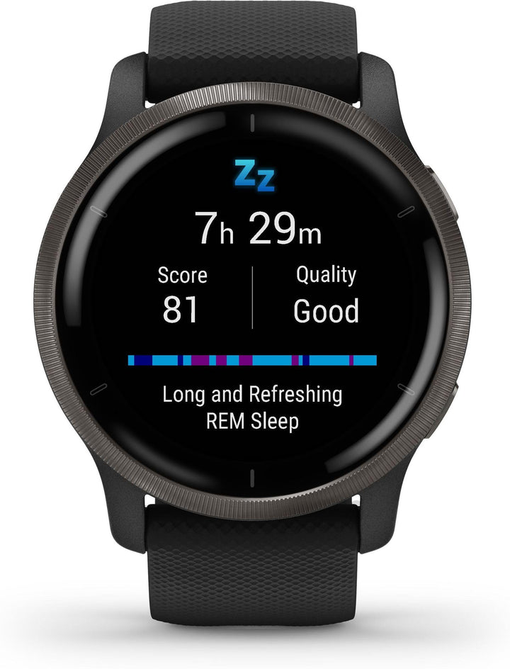 Garmin Venu 2 – GPS-Fitness-Smartwatch mit ultrascharfem 1,3“ AMOLED-Touchdisplay, umfassenden und G