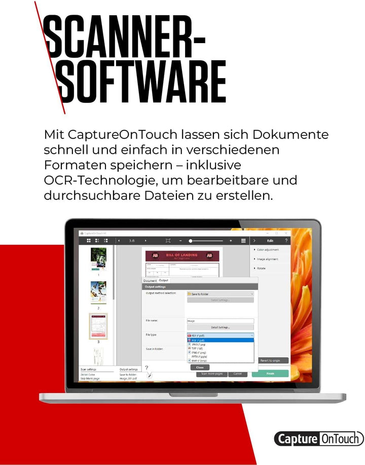 Canon DR-F120 imageFORMULA Flachbett- und Einzugsscanner A4, 2400dpi, 50 Blatt ADF, 20 Seiten/Min, P