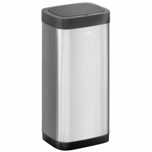 EKO EcoSmart 80L Sensor Mülleimer, grosser hoher automatischer Abfalleimer, Soft-Close Deckel, finge