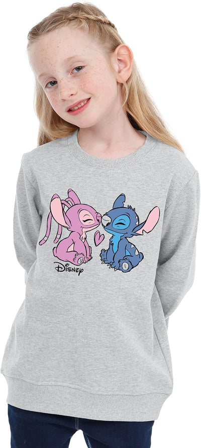 Disney Stitch Pullover Mädchen | Stitch Und Angel Sweatshirt Mädchen | Pullover Für Mädchen 104 Swea