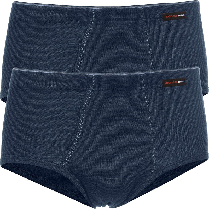 con-ta Herren-Thermo-Slip 2er-Pack Marine Grösse 9