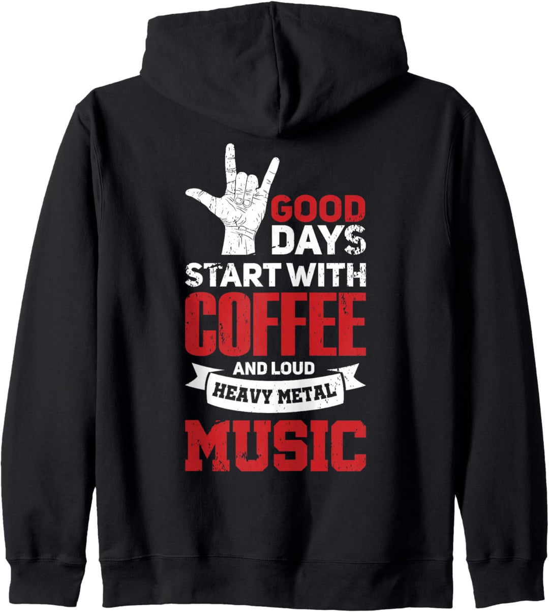 Heavy Metal Und Goth Metaller Coffee Kapuzenjacke