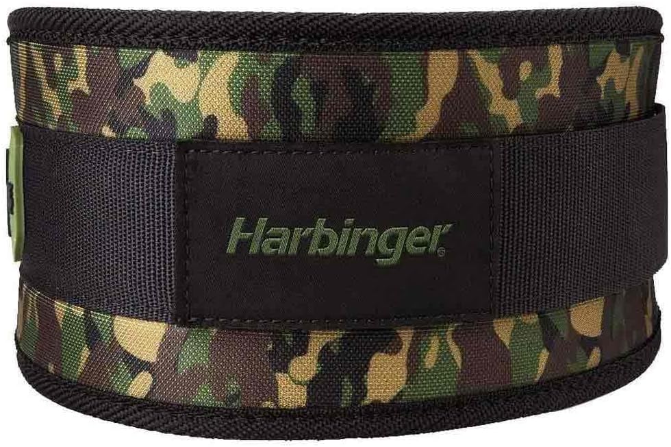 Harbinger Gewichthebergürtel aus Nylon, flexibler und ultraleichter Schaumstoffkern, 11,4 cm breit,
