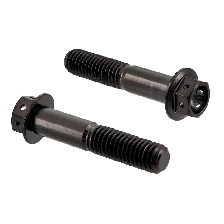 RISON Titanium Bolzen M6x1.0x25mm Titan Flansch Schrauben TC4 Titan Schrauben Sechskantschraube Schw