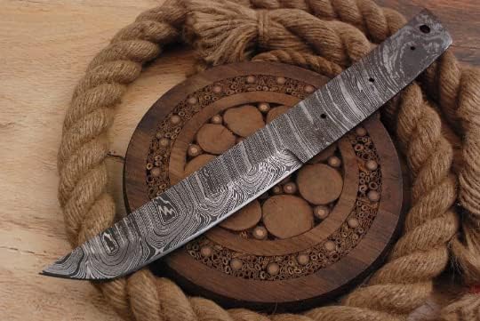 Damast Klinge Handgeschmiedete Damast Rohling Damascus blank blade 6027EA
