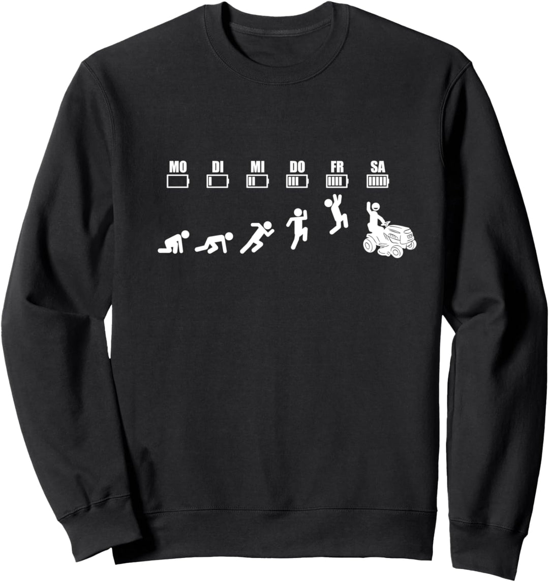 Rasentraktor Aufsitzmäher Rasenmäher Wochenende Rasen mähen Sweatshirt