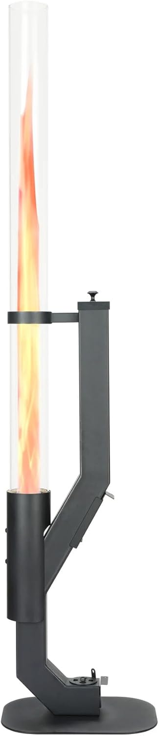 QH HeatRocket Pelletkamin P08 – Schwarz | Pelletkamin 5 kW, P08