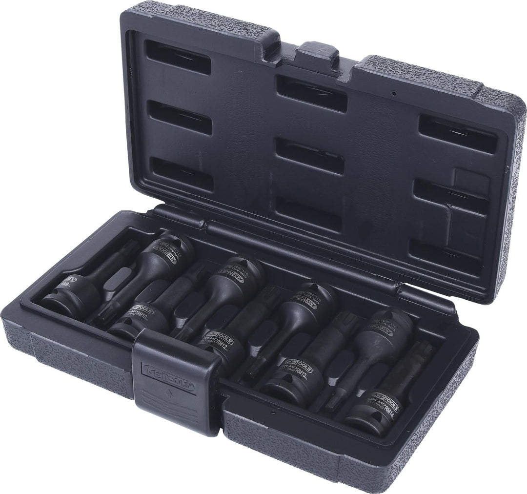 KS Tools 911.0934 1/2" Kraft-Bit-Stecknuss-Satz für RIBE-Schrauben, 9-tlg.