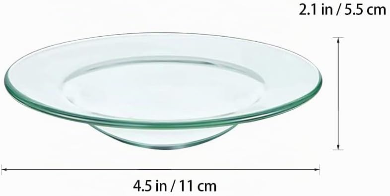 TOPBATHY 2 StüCk 11 5Cm Glas Duftschalen FüR WachswäRmer Aromatherapie ÖLwäRmerschalen Wiederverwend