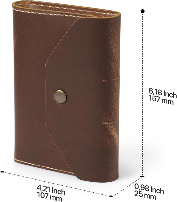 Londo Echtleder Schreibmappe Konferenzmappe mit Notizblock Notizblock und Schloss Kamel S, Kamel S