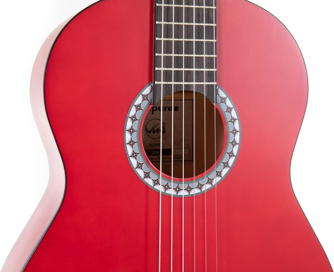 Miguel J Konzertgitarre Pure-Series 3/4 Rot, 3/4 Rot