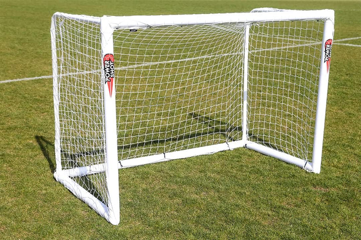 POWERSHOT Fussballtor Profi - 1,8 x 1,2m - aus uPVC - WETTERFEST - Inkl. Klicksystem und Zubehör, 1,