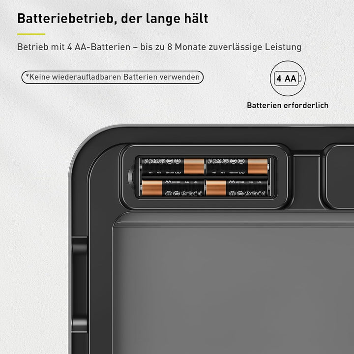 EKO Vintage 50L Mülleimer Sensor, Mülleimer 2 Fächer 32L + 18L, Mattes Edelstahl Küchenabfalleimer,