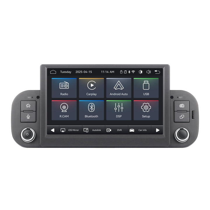 Linux Autoradio Blitzstart für FIAT Panda 2013-2020 | Plug & Play | Wireless CarPlay/Android Auto/Bl