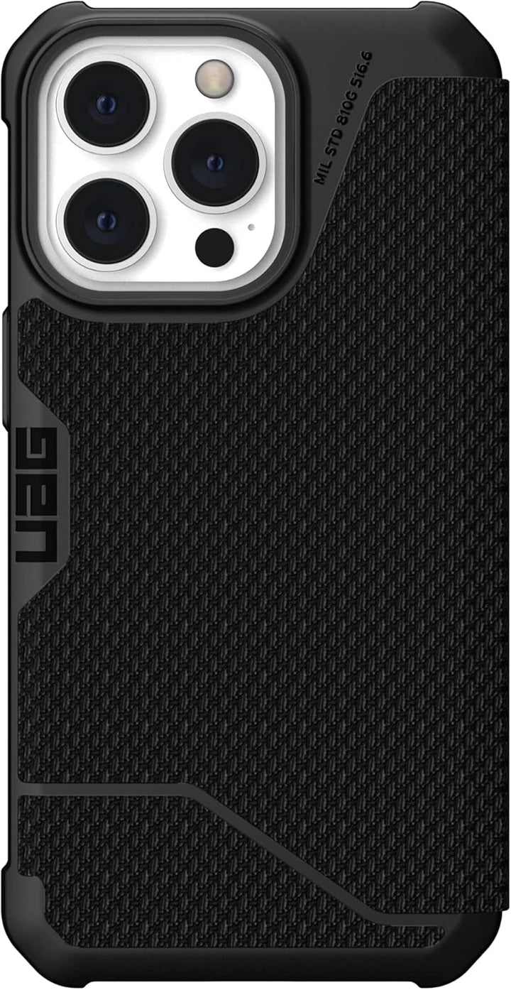 Urban Armor Gear Metropolis Folio Hülle kompatibel mit Apple iPhone 13 Pro [Wireless Charging (Qi) k