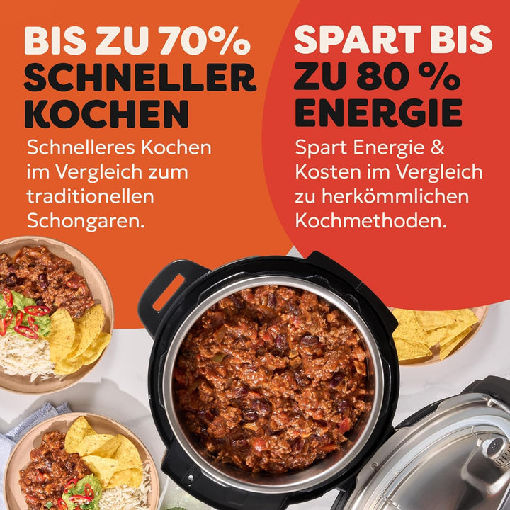 Instant Pot Multikocher XL 7.1L 7-in-1 Smart Cooker - Schnellkochtopf, Schongarer, Reiskocher, Sauti
