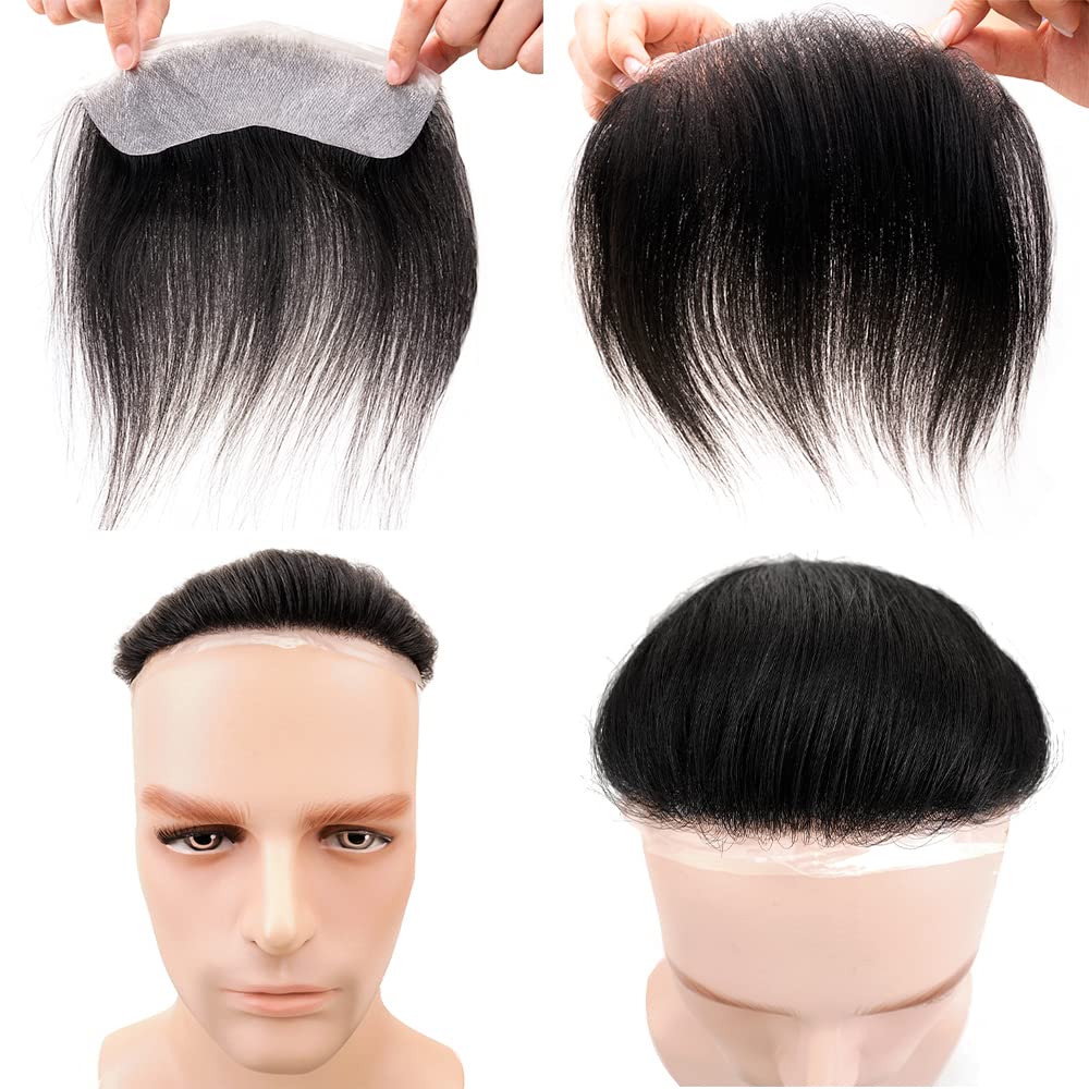 Lordhair Toupet Herren,100% Europäisches Echthaar Herren Toupet Echthaar,V-LOOP Skin Toupet Herren,T