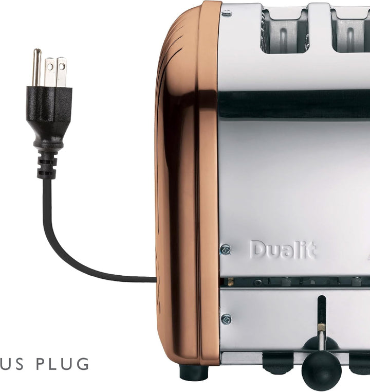Dualit NewGen Kupfer-Toaster mit 2 Scheiben, handgefertigt in Grossbritannien – austauschbare ProHea
