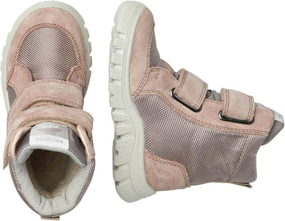NATURINO GEMINAE 2 WP-Stiefel aus Veloursleder und Stoff 23 EU Rosa, 23 EU Rosa