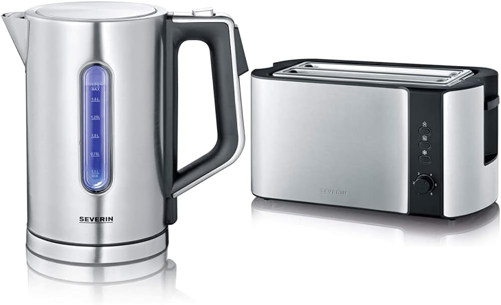 SEVERIN WK 3418 Digitaler Wasserkocher mit Fast-Boil-Power und individueller Temperaturauswahl, 1,7