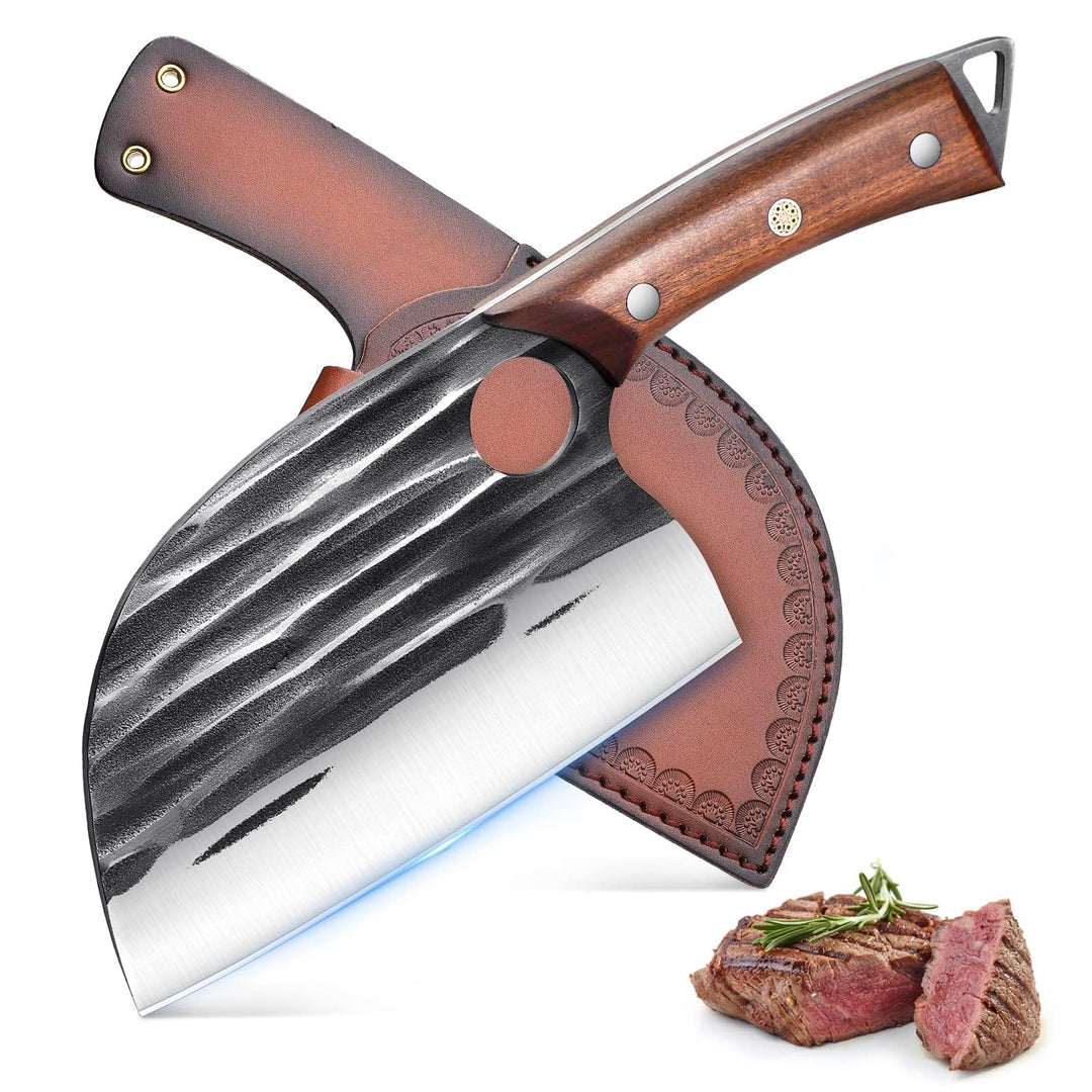 Golden Bird Hackmesser Japanisches Messer zum Schneiden von Fleisch geschmiedetes Metzgermesser mit