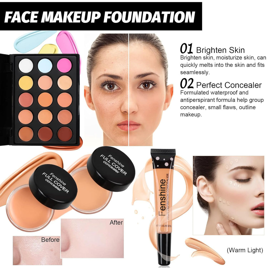 All In One Makeup Kit, Makeup Kit for Women Full Kit, Makeup Gift Set for Women Beginners, Makeup Es