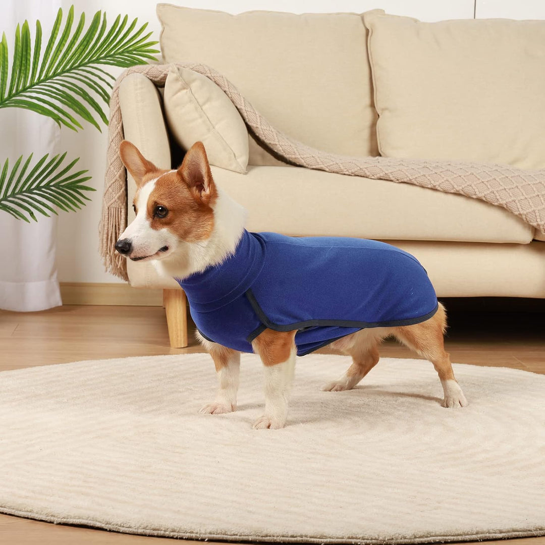 Hundepullover, Fleece Hundemantel, Warmer und Leichter Pulli für Kleine Mittelgrosse Grosse Hunde, W