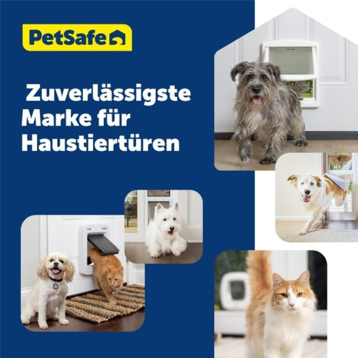 PetSafe Staywell Haustiertüre Original mit 2 Verschlussoptionen, Für Innen- und Aussentür, Für Hunde