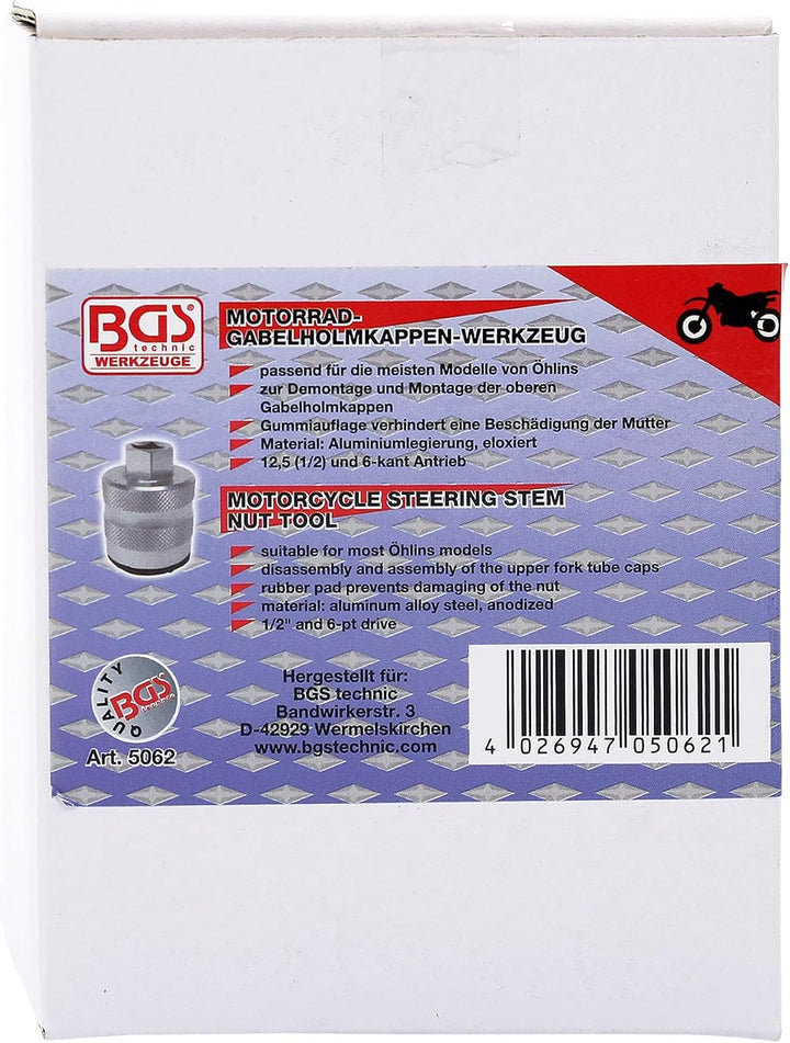 BGS 5062 | Gabelkappenschlüssel | für Öhlins-Gabeln, für Öhlins-Gabeln