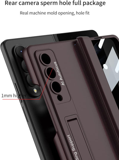 COQUE Galaxy Z Fold 4 5G Hülle,Magnetscharnier Vollgehäuse,Faltende Anti Peep Shell Membran Integrat