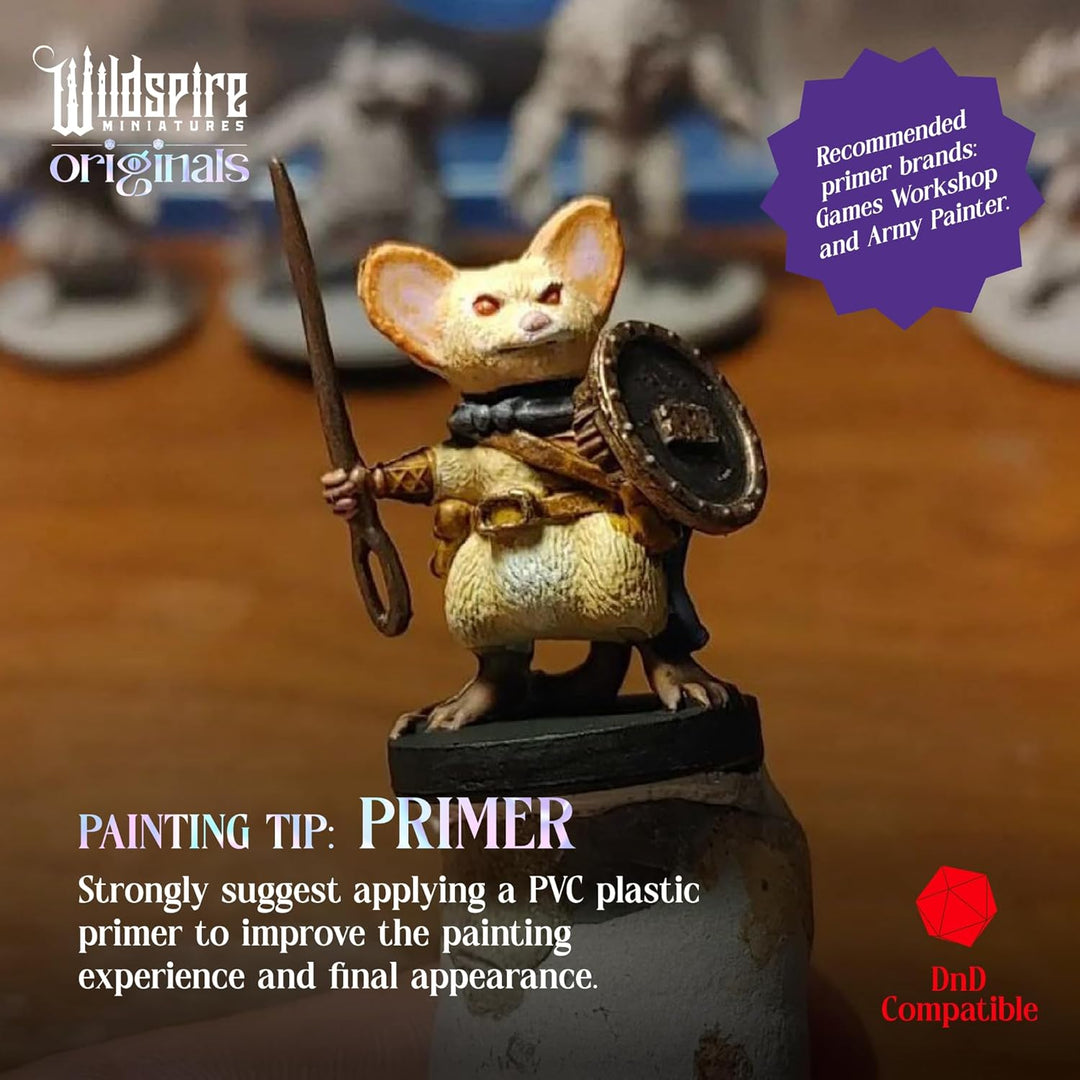 Wildspire Hero, NPC-Miniaturen für DND-Miniaturen, 28 mm - 32 mm, unlackiert, D&amp;D-Miniaturen, Dungeo
