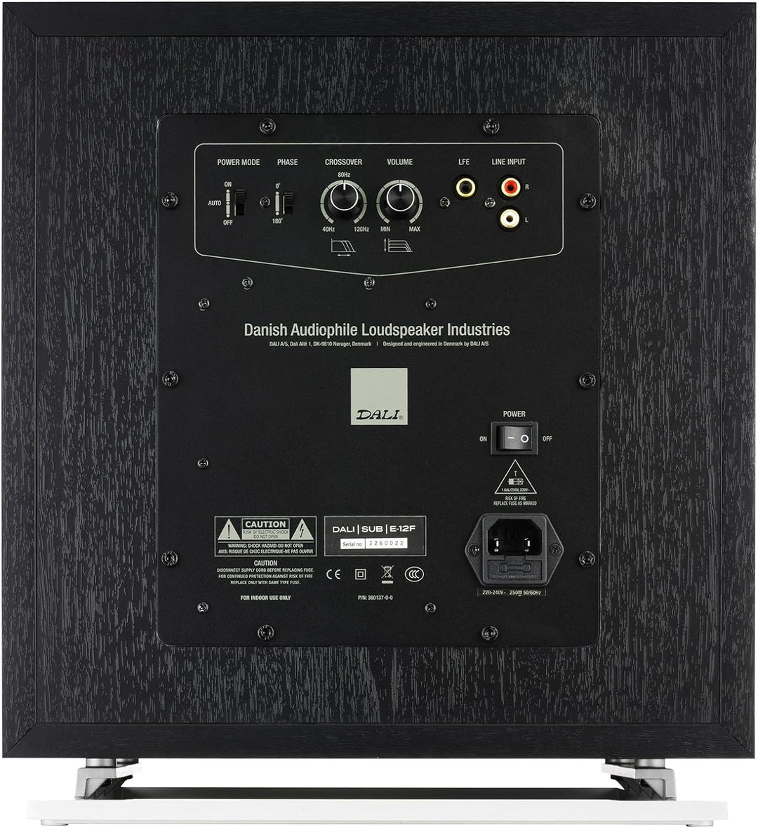DALI SUB E-12 F High-Performance Subwoofer – 12" Aluminium-Woofer, 170W RMS mit Spitzenleistung von